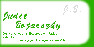 judit bojarszky business card